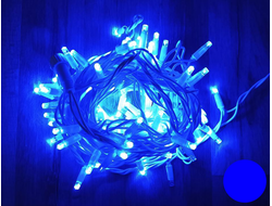 Гирлянда электрическая #1 цвет: синий, белт-лайт, 15м., 140 LED-ламп. (уличная степень защиты IP44)