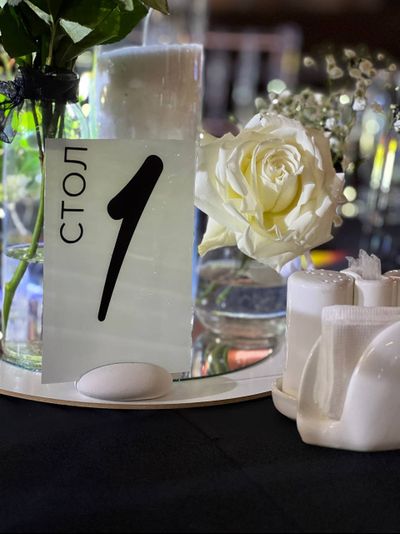 Номер на стол "Стекло"