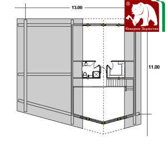 Проект 3-10, 201 кв.м., 11*13