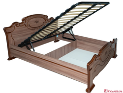 Кровать 1600*2000 СТЕЛЛА с подъемным механизмом (шимо темный лак)