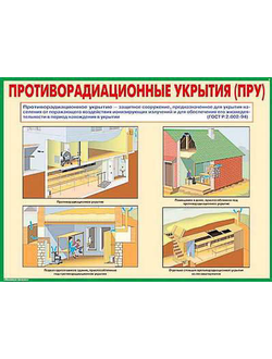 Плакаты "Защитные сооружения гражданской обороны" (10 шт. 30*41)