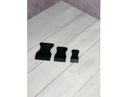 Набор резиновых шпателей 3 штуки: 40, 60, 80 мм (черные)