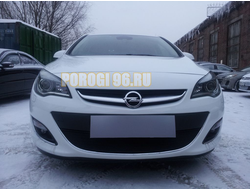Защита радиатора Opel Astra J 2012- рестайлинг black