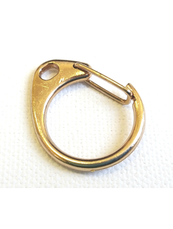 Карабин - кольцо на цепь золото 585