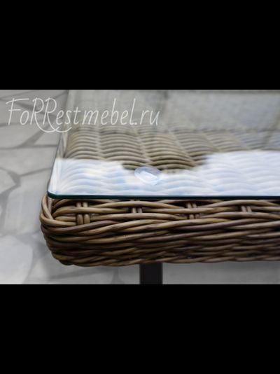 стол плетеный обеденный Opal