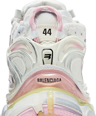 White and pink balenciaga runners on sale