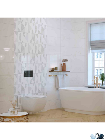 xПлитка Creto Forza Calacatta White Wall 01 25 х 60 см настенная