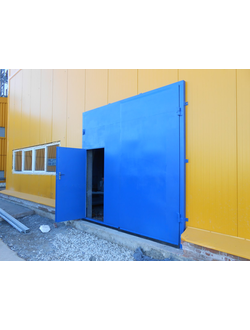 Ворота металлические  распашные 2100*2100  с калиткой