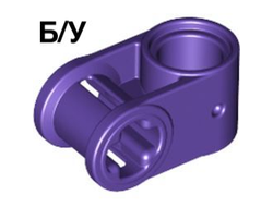 ! Б/У - Technic, Axle and Pin Connector Perpendicular, Dark Purple (6536 / 6170281) - Б/У