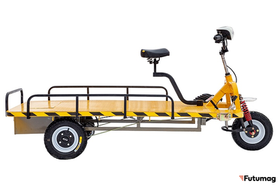 Платформенная тележка электрическая RuTrike ТАКСА ВАЙД