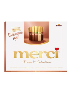 Шоколадные конфеты Merci шоколадный Мусс 210 г
