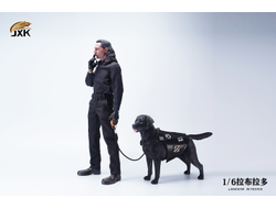 Лабрадор-ретривер (черный) - Коллекционная ФИГУРКА 1/6 scale Labrador (JXK089A) - JXK