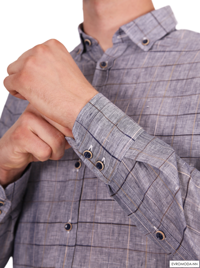 Рубашка мужская льняная Рой-SF17 (42)