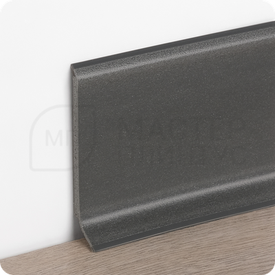 Напольный плинтус из Вспененного ПВХ HSL Dollken высота 80мм, длина 2,5м, толщина 5мм. цвет черный