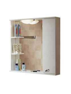 АКВАТОН. Зеркало со шкафом "Аттика" 38-2 (правый) белое (862*853*165)