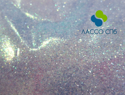 Иридисцентный глиттер блестки Ирис цветной Небесно Голубой 0,2 мм