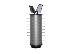 HG739 Стойка под очки настольная с зеркалом 36 посадочных мест