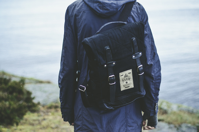 Винтажный рюкзак ручной работы Parm City Travel All Black