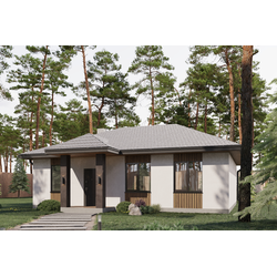 Одноэтажный дом с тремя спальнями 92.13 м² (S35)