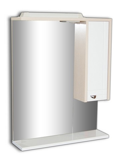 Шкаф-зеркало Блик 55 СВЕТЛЫЙ ДУБ Эл. правый