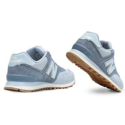 New Balance 574 Серые с голубым
