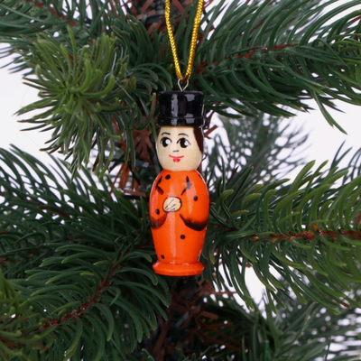 Матрёшка «Котик» с ёлочными деревянными игрушками, 7шт