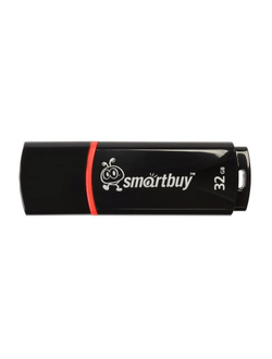 Флеш-память Smartbuy Crown, 32Gb, USB 2.0, черный, SB32GBCRW-K