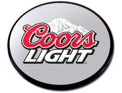 Digital Print from Customer Supplied Artwork with Painted Black Edge (Coors Light)