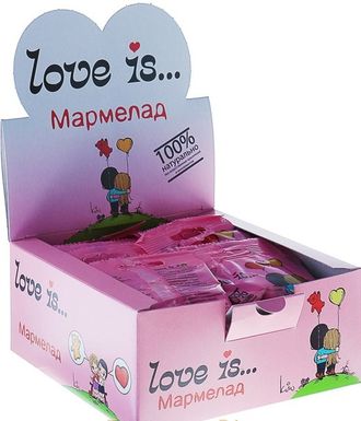 Мармелад LOVE IS ЖуйМиксик Холодок-Малина 25гр (20)*8