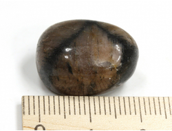 Хиастолит (андалузит), галтовка, Китай (20*15*12 мм, 8 г) №28843