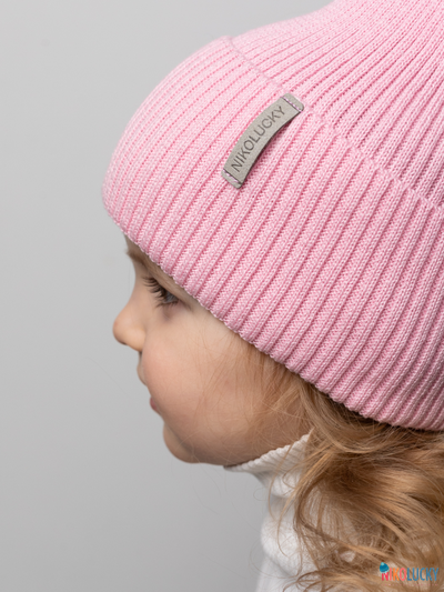 Шапка 25301-01 50%хлопок 50%акрил, розовый 52-56