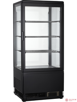 Витрина холодильная VIATTO VA-RT-78B черная