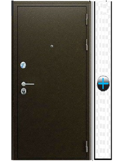 Дверь входная Рекс REX Спартак &quot;Р&quot; антик медь /  Внутренняя ПАНЕЛЬ НА ВЫБОР