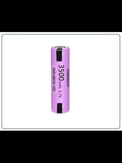 Аккумулятор литий-ионный (Li-Ion) Daweikala 18650 35E, ёмкость 3500 мАч для автономных видеокамер, видеонянь, ИБП. (напряжение 3.7В)