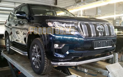 Защита переднего бампера d76 на Toyota Land Cruiser Prado 150 ( 2017-...)