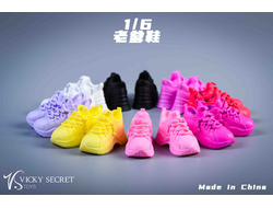 Женские кроссовки (черные) 1/6 Street shoes (21XG73A) - VSTOYS