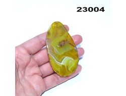 Агат натуральный тонированный (срез) арт.23004: 29,5г - 74*40*5мм