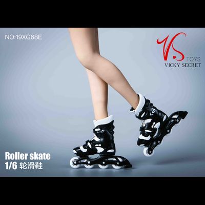 Роликовые коньки (ролики) черные 1/6 (19XG68D) - VSTOYS