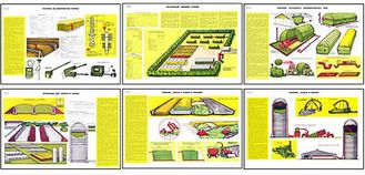Плакаты ПРОФТЕХ "Хранение грубых и сочных кормов" (10 пл, винил, 70х100)