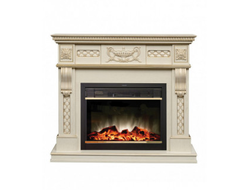 Электрокамин Corsica Lux WT с MoonBlaze Lux BR