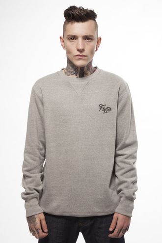 Свитшот Fly53 Volli Pattern Crew Neck Sweatshirt Серый