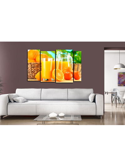 Модульная картина "Апельсины и сок"
