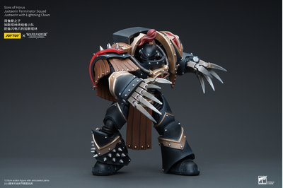 Терминатор Сынов Хоруса (Warhammer Horus Heresy) - КОЛЛЕКЦИОННАЯ ФИГУРКА 1/18 Sons of Horus Justaerin Terminator Squad with Lightning Claws (JT9725) - JOYTOY