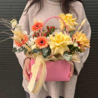 Авторская сумочка с французскими розами