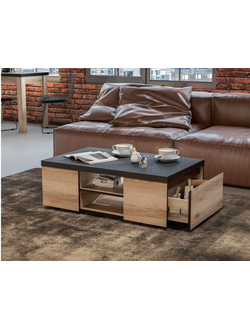 Берген стол журнальный Дуб делано/Венге