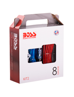 Комплект кабелей 8GA Boss Audio KIT-2 для установки усилителя