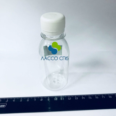 ПЭТ тара Бутылка прозрачная с крышкой 100 мл х 10 шт