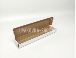 Коробка с откидной крышкой 215*50*20 мм БЕЛЫЙ