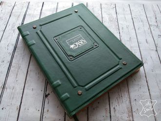 Гостевая книга для отеля, книга отзывов, гостевая книга с логотипом, кожаная папка, меню из кожи