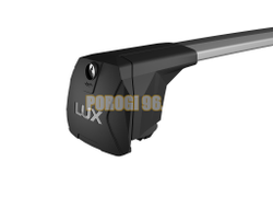 Багажник на крышу автомобиля LUX SCOUT-2 серый для Chery Tiggo 7 I 2016-2020 на интегрированные рейлинги